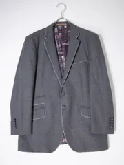 PS Paul Smithピーエス ポールスミス 裏地ミキサー柄 パイピングウールジャージーテーラードジャケット【M】【MJKA77715】のサムネイル