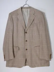 BURBERRY LONDON/バーバリー ロンドン 大きいサイズ 高級羊毛シルク グレンチェック3Bテーラードジャケット【100-90-180 AB7】【MJKA74337】のサムネイル