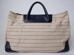 BARNEYS NEWYORKバーニーズ ニューヨーク リネンキャンバス×レザー 2WAYトートバッグ【-】【MBGA78826】のサムネイル