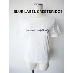 BLUE LABEL CRESTBRIDGE　ブルーレーベルクレストブリッジ　コンパクトスーピマスムースロゴTシャツ　38    コットン　半袖　カジュアル　送料込み   6466637