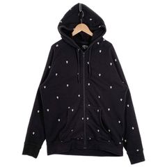 A BATHING APE パーカー 黒 流れ星柄 サイズL HR0844 - メルカリ