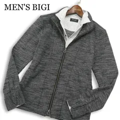 MEN'S BIGI メンズビギ 通年 シャツ レイヤード風★ スリム ジップアップ ジャケット ブルゾン Sz.S メンズのサムネイル