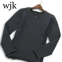 wjk ダブルジェイケイ 通年★ 7763 hj07s 長袖 Vネック カットオフ カットソー ロンTシャツ 日本製 Sz.S メンズ グレーのサムネイル