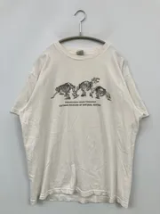 Printstar プリントスター Tシャツ/カットソー L ホワイト 前面プリント ミドル丈 半袖 クルーネック(丸首)
