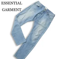 ESSENTIAL GARMENT メンズビギ 通年★ スリム ストレッチ USED加工 デニム パンツ ジーンズ Sz.L メンズのサムネイル