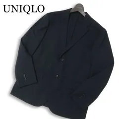 24SS★ UNIQLO ユニクロ 通年★ 【感動ジャケット ライト】 テーラード ジャケット Sz.L メンズ 紺 ネイビー