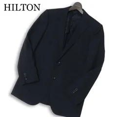 HILTON ヒルトン 春夏★ 背抜き 2B テーラード ジャケット Sz.A7 メンズ 紺 ネイビー 大きいサイズ
