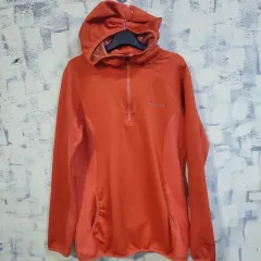 Columbia 起毛 ハーフジップ フーディー Tシャツ L