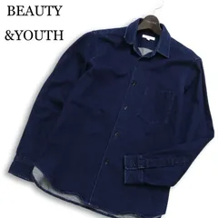 BEAUTY&YOUTH ユナイテッドアローズ 通年★ 長袖 インディゴ デニム シャツ Sz.S メンズ