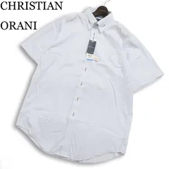 【新品 未使用】 CHRISTIAN ORANI クリスチャンオラーニ 半袖 ボタンダウン チェック シャツ 大きいサイズ Sz.LL メンズ