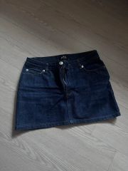美品□A.P.C. インディゴ デニムスカート 34インチ アーペーセー