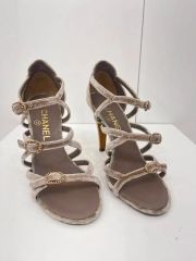 CHANEL マルチカラー クロスストラップ ミュール35.5 - メルカリ