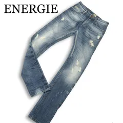 イタリア製★ ENERGIE エナジー 通年★ ダメージ加工 スリム デニム パンツ ジーンズ Sz.29 メンズのサムネイル