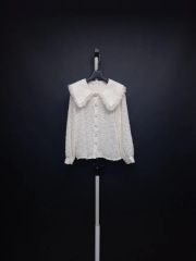YOSHIKI HISHINUMA PEPLUM ブラウス シワ加工 - メルカリ