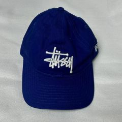 STUSSY×New Eraメッシュキャップ ブルー - メルカリ