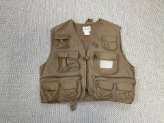 人気】BEAMS BOY コットン クロス ハンティング ベスト ベージュ