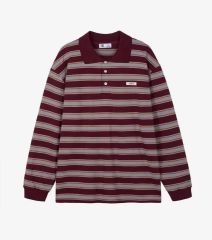 韓国】GROVE CARELL STRIPE LS PIQUE SHIRT - メルカリ