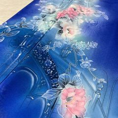 唐花のシャンデリアの様な刺繍の袋帯 - メルカリ