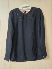 新品 ☆Les Ageu /レアージュ ◎白 /ホワイト 長袖ブラウス 1サイズ 