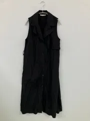 UNIQLO JW Anderson ユニクロジェイダブリューアンダーソン その他アウター M ブラック 無地 ロング丈 フードなし ボタン留め