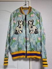 0027□ ミケーレ期 GUCCI ボンバージャケット ブルゾン スカジャン