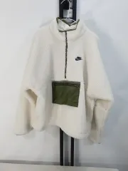 NIKE（ナイキ） フリース アノラック（アノラック） ボア シープスキン プルオーバー ジャケット 白 XL 新品