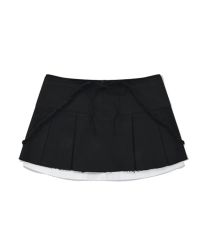 theredthread S ring pleats skirt full 黒 - メルカリ