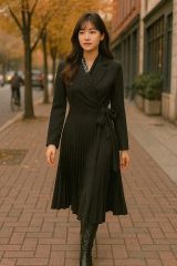 L'AUBE BLANC × NOBLE】Tweed Fringe Dress - メルカリ
