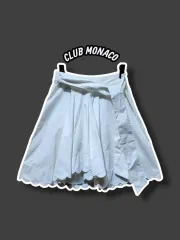 2/ Club Monaco クラブモナコ ベルト付き スカート 白 /0904のサムネイル