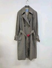 Aquascutum ギンガムチェック ベルト付 トレンチコート VV227 - メルカリ