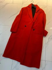 ZARA ダブルブレストオーバーコート MEX 40 レッド - メルカリ