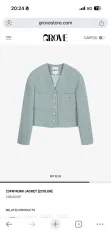 Grove ルーミ ウール ジャケット スカイブルー (ミント) 新品のサムネイル