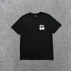 STUSSY ダイス WHO ビックロゴ ブラックカラー 半袖Tシャツ :)