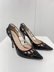 GIORGIO ARMANI(ジョルジオ アルマーニ) ブラック パンプス ヒール 36/1のサムネイル