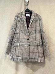 トゥモローランド コレクション ✨ダブルブレストノーカラー　千鳥格子　M トゥモローランド コレクション ✨ダブルブレストノーカラー 千鳥格子