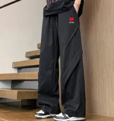 コム・デ・ギャルソン ズボン パンツ ブラック ベージュ ブルー ハート スモールロゴ カジュアルのサムネイル