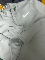 ナイキ ドライフィット ランニング ハーフジップ グレー L