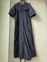 THE east SHOP パフ袖 ロング丈ワンピース