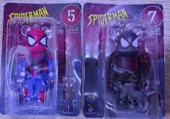 未開封ハッピーくじ MARVEL(マーベル) BE@RBRICK(ベアブリック) スパイダーマン ヴェノム 5番・7番 2種 まとめ