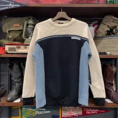 90s VANS ヴァンズ レトロ ヘビー ウール ニット セーター