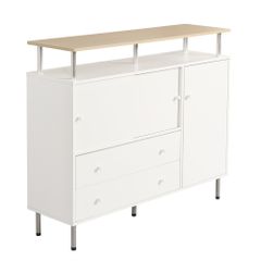 美品】ニトリ Wスライド本棚 (M BS003 WW) 180cm L字金具付 - メルカリ