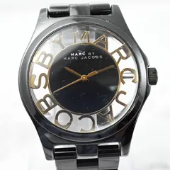 希少デザイン✨MARC JACOBS マークジェイコブス ブラック クウォーツ 腕時計のサムネイル
