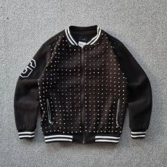 Schott スカル刺繍 ジャケット 古着 - メルカリ