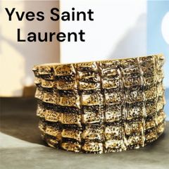 YSL ☆イヴサンローラン☆レア ヴィンテージクロコダイル ブレスレット 