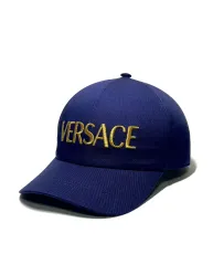 Versace ヴェルサーチェ 正規品 パープル GOLD 刺繍 ベースボールキャップ 帽子 サイズ59のサムネイル