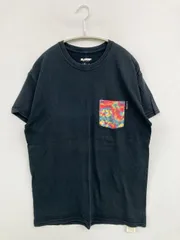 XLARGE エクストララージ Tシャツ/カットソー M ブラック 無地 ワンポイント ミドル丈 半袖 クルーネック(丸首)