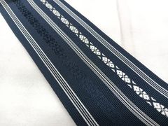 平和屋着物◎男性 本場筑前博多織 角帯 献上 正絹 逸品 BAAX4749qw