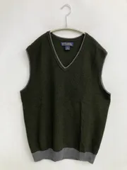 BROOKS BROTHERS ブルックスブラザーズ ベスト S カーキ 無地 ライン柄