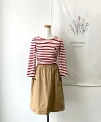 バーバリー ストライプ バイカラー ONE PIECE S
