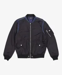 (百貨店購入)DIESELデニムワッペンma-1ブルゾンのサムネイル